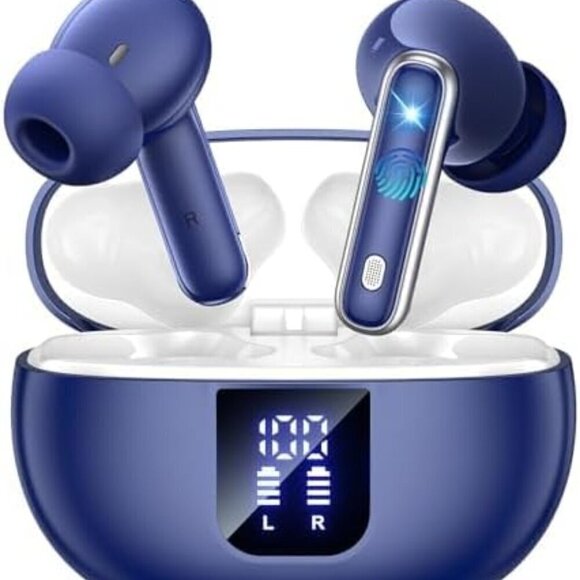EUQQ Other - Bluetooth 5.4 Earphones in Ear with Dual Noise Cancelling Mic, Transparency Mode